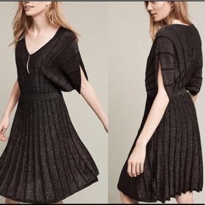 Anthropologie Shimmer Dress Knitted and Knotted